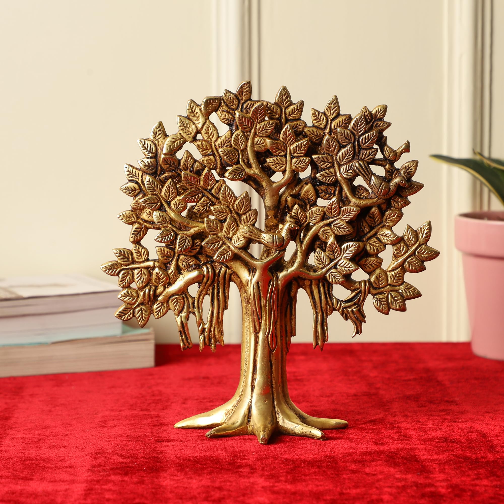 Buy Jaszz Art Pure Brass Kalpavriksha Tree Showpiece (11.5 inches Buy Jaszz Art Pure Brass Kalpavriksha Tree Showpiece (11.5 inches